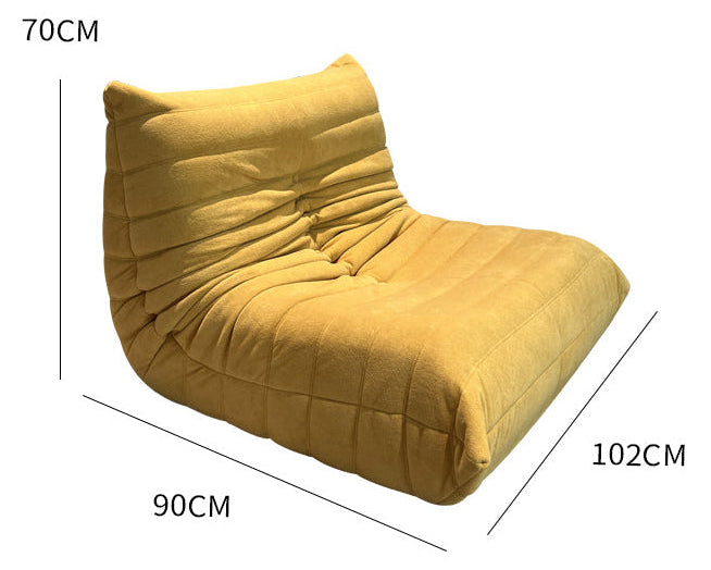 fauteuil Togoo Chenille Relax compressé | Black edition