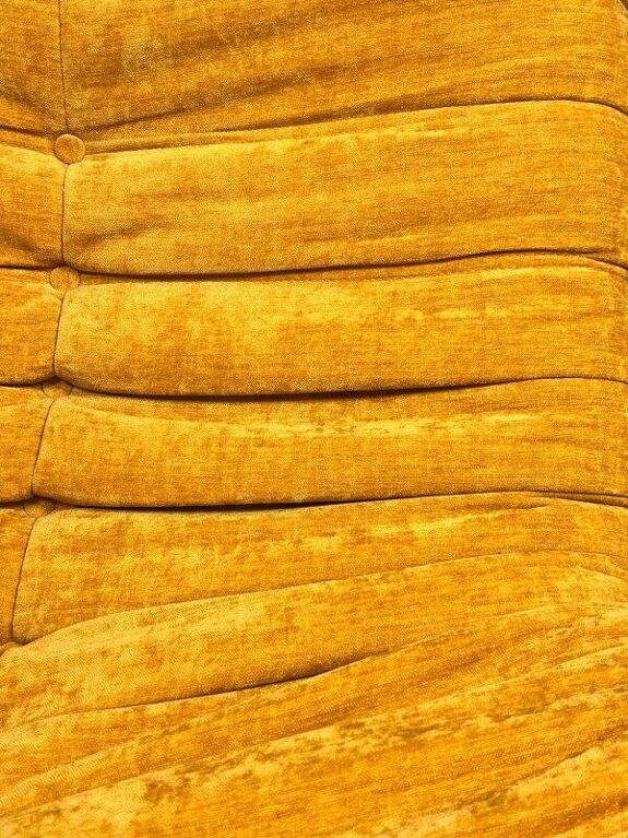 fauteuil Togoo Chenille Relax compressé | yellow edition