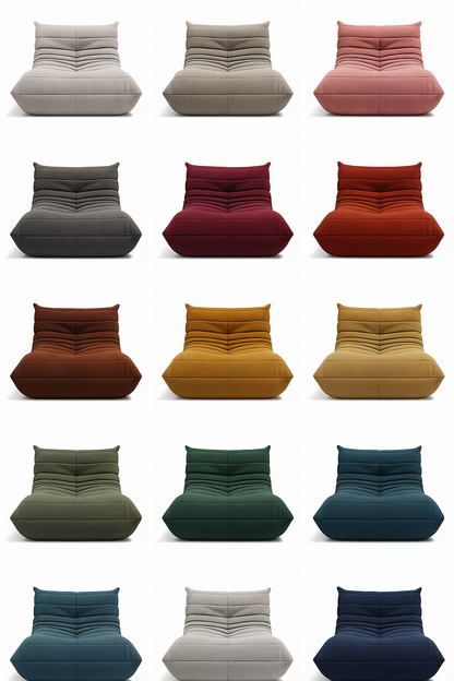 fauteuil Togoo Chenille Relax compressé | Black edition