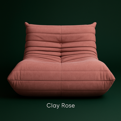 fauteuil Togo Chenille Relax Moderne | Clay Rose