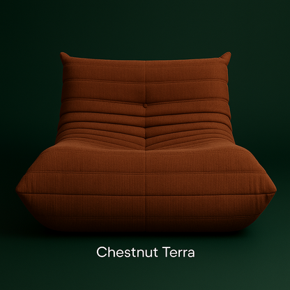 fauteuil Togo Chenille Relax Moderne | Chestnut Terra