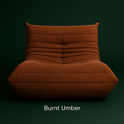 fauteuil Togo Chenille Relax Moderne | Burnt Umber