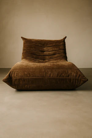 fauteuil Togoo Chenille Relax compressé | chocolat edition