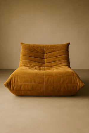 fauteuil Togoo Chenille Relax compressé | yellow edition