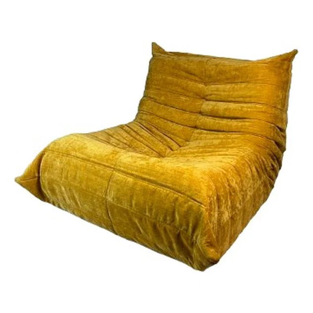 fauteuil Togoo Chenille Relax compressé | yellow edition