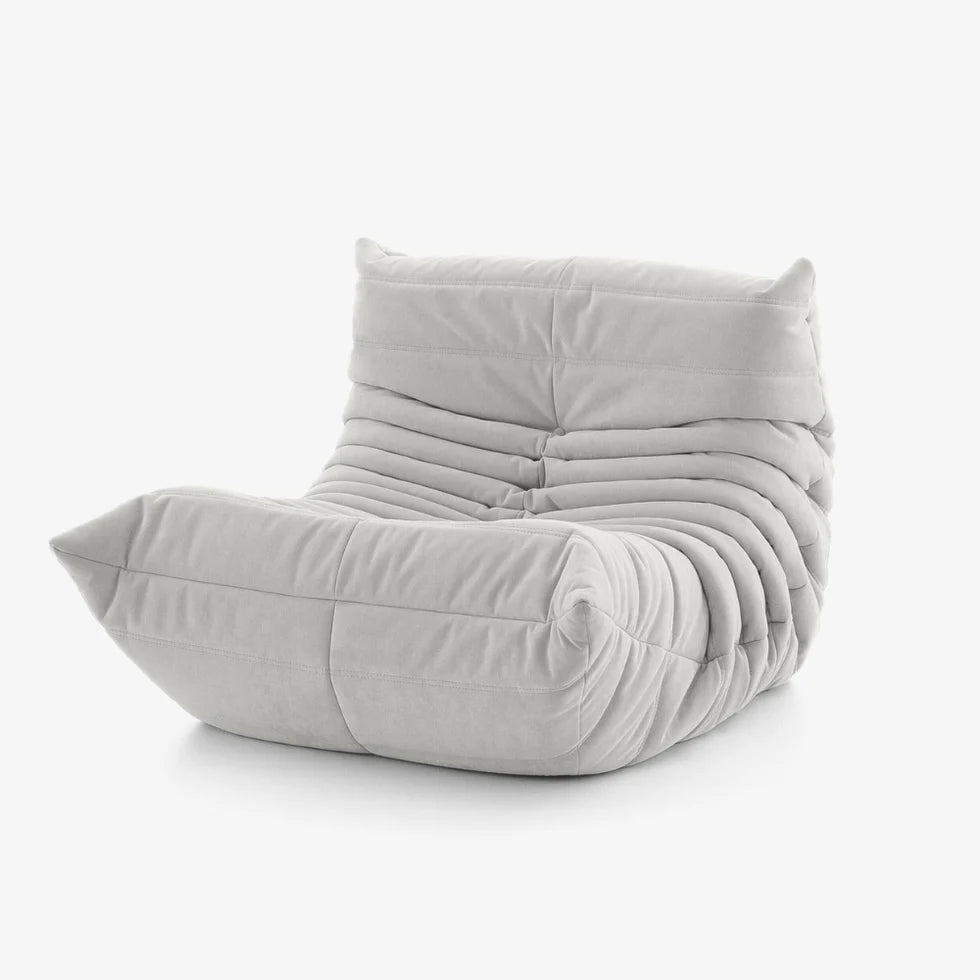 fauteuil Togoo Chenille Relax compressé | white