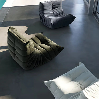 fauteuil Togoo Chenille Relax compressé | Black edition