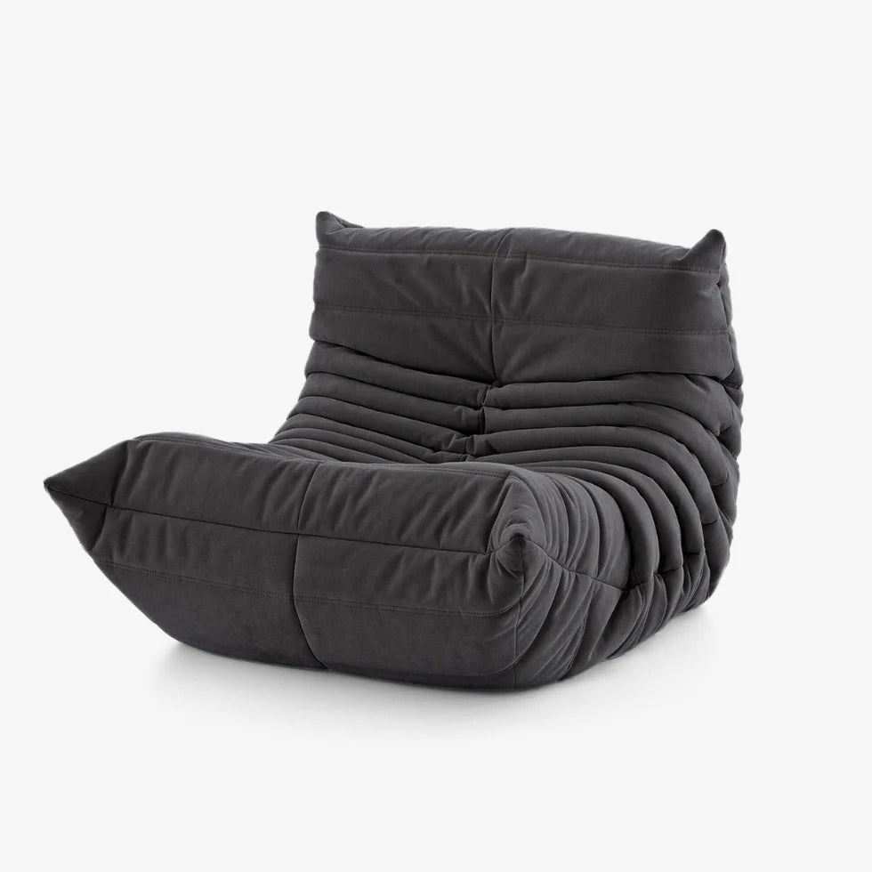 fauteuil Togoo Chenille Relax compressé | Black edition