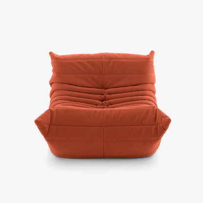 fauteuil Togoo Chenille Relax compressé | orange edition