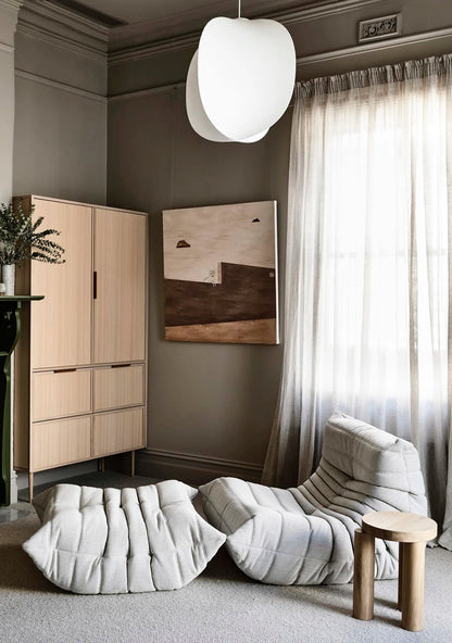 fauteuil Togoo Chenille Relax compressé | white