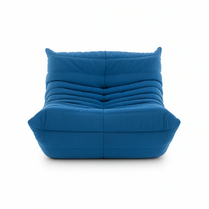 fauteuil Togoo Chenille Relax compressé | blue edition
