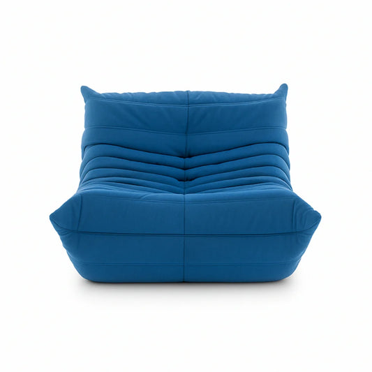 fauteuil Togoo Chenille Relax compressé | blue edition