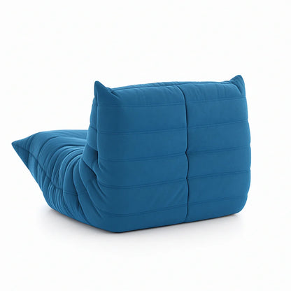 fauteuil Togoo Chenille Relax compressé | blue edition